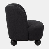 Ball-foot Accent Chair, Black - 18100-01