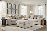 Ballyton 3-Piece Sectional with Ottoman in Sand - PKG016451