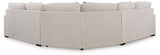 Ballyton 3-Piece Sectional with Ottoman in Sand - PKG016451