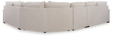 Ballyton 4-Piece Sectional with Ottoman in Sand - PKG016452