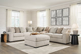 Ballyton 4-Piece Sectional with Ottoman in Sand - PKG016452