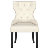 Baney Upholstered Parson Dining Side Chair with Tufted Back Beige from Coaster - Luna Furniture