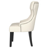 Baney Upholstered Parson Dining Side Chair with Tufted Back Beige from Coaster - Luna Furniture