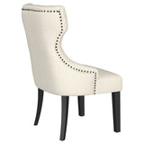 Baney Upholstered Parson Dining Side Chair with Tufted Back Beige from Coaster - Luna Furniture