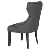 Baney Upholstered Parson Dining Side Chair with Tufted Back Grey from Coaster - Luna Furniture