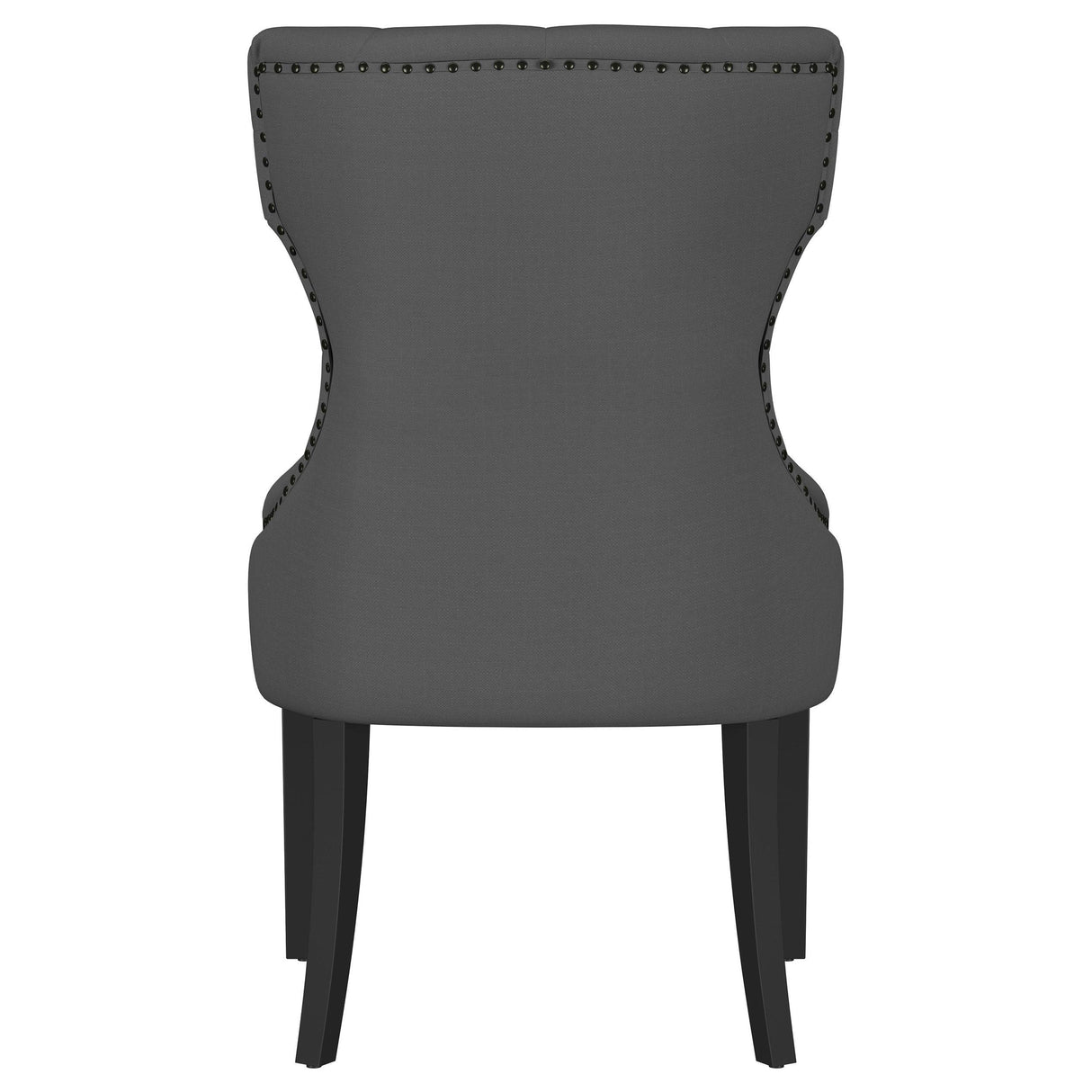 Baney Upholstered Parson Dining Side Chair with Tufted Back Grey from Coaster - Luna Furniture