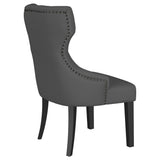 Baney Upholstered Parson Dining Side Chair with Tufted Back Grey from Coaster - Luna Furniture