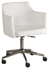 Baraga Home Office Desk with Chair in White from Ashley - Luna Furniture