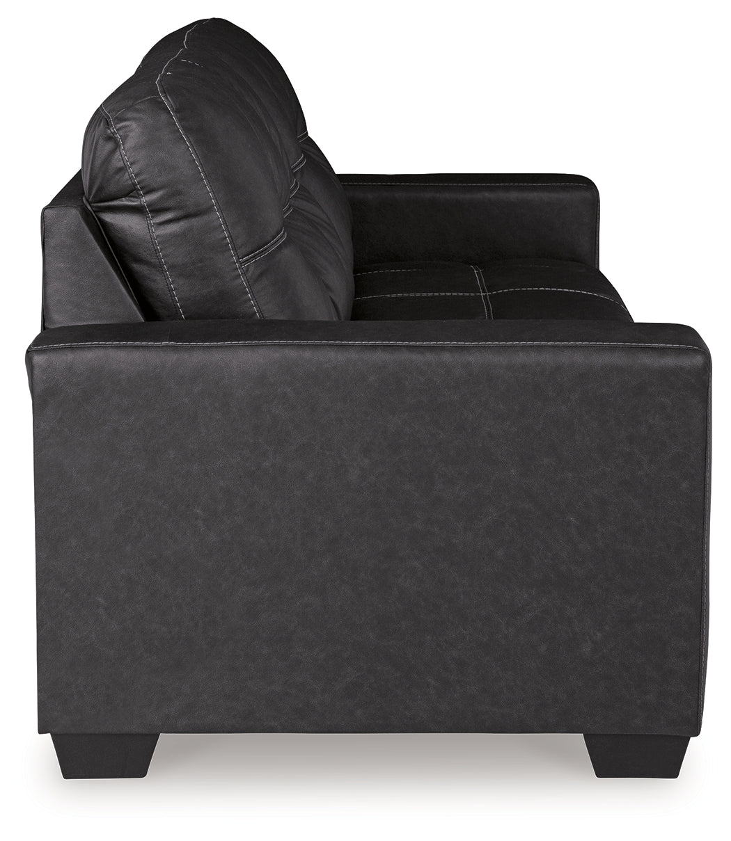 Barlin Mills Sofa and Loveseat in Carbon - PKG019279