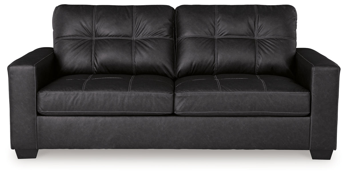 Barlin Mills Sofa and Loveseat in Carbon - PKG019279