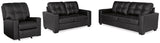 Barlin Mills Sofa, Loveseat and Recliner in Carbon - PKG019280