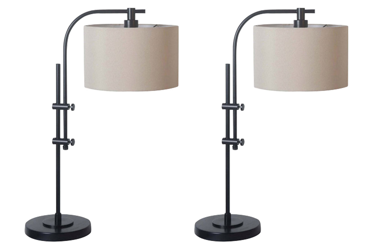 Baronvale 2-Piece Table Lamp Set in Black - PKG010527