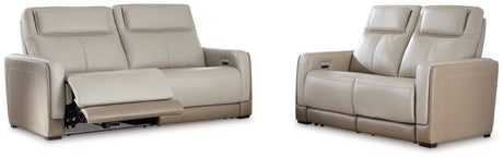 Battleville Sofa and Loveseat in Almond from Ashley - Luna Furniture