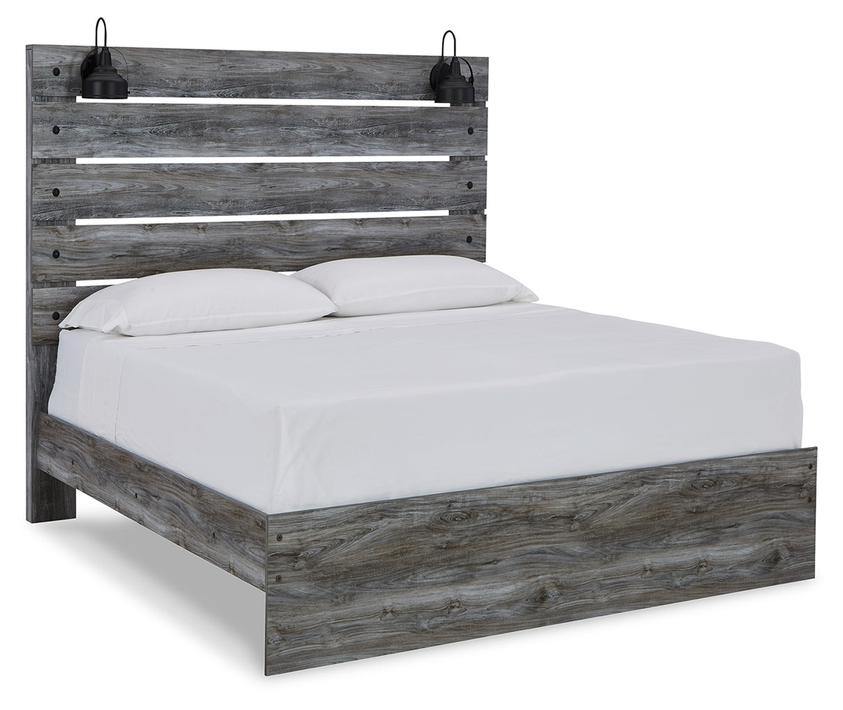 Baystorm Queen Panel Bed with Dresser in Gray - PKG011674