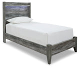 Baystorm Twin Panel Bed with Dresser in Gray - PKG007575