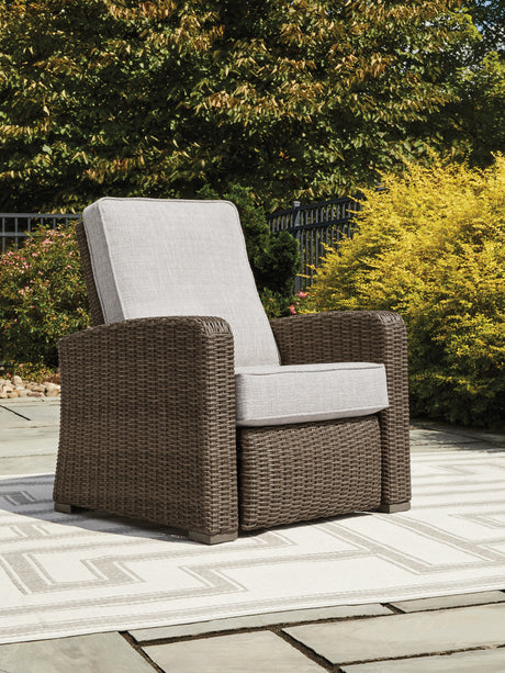 Beachcroft Beige Outdoor Recliner from Ashley - Luna Furniture