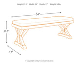 Beachcroft Outdoor Dining Table and 2 Chairs and 2 Benches in Beige - PKG000283