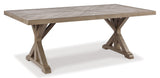 Beachcroft Outdoor Dining Table and 4 Chairs in Beige - PKG014591