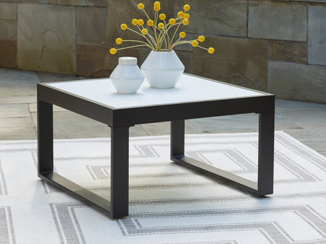 Beachloft Black/Gray Outdoor Coffee Table from Ashley - Luna Furniture