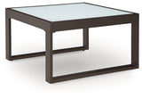 Beachloft Black/Gray Outdoor Coffee Table from Ashley - Luna Furniture