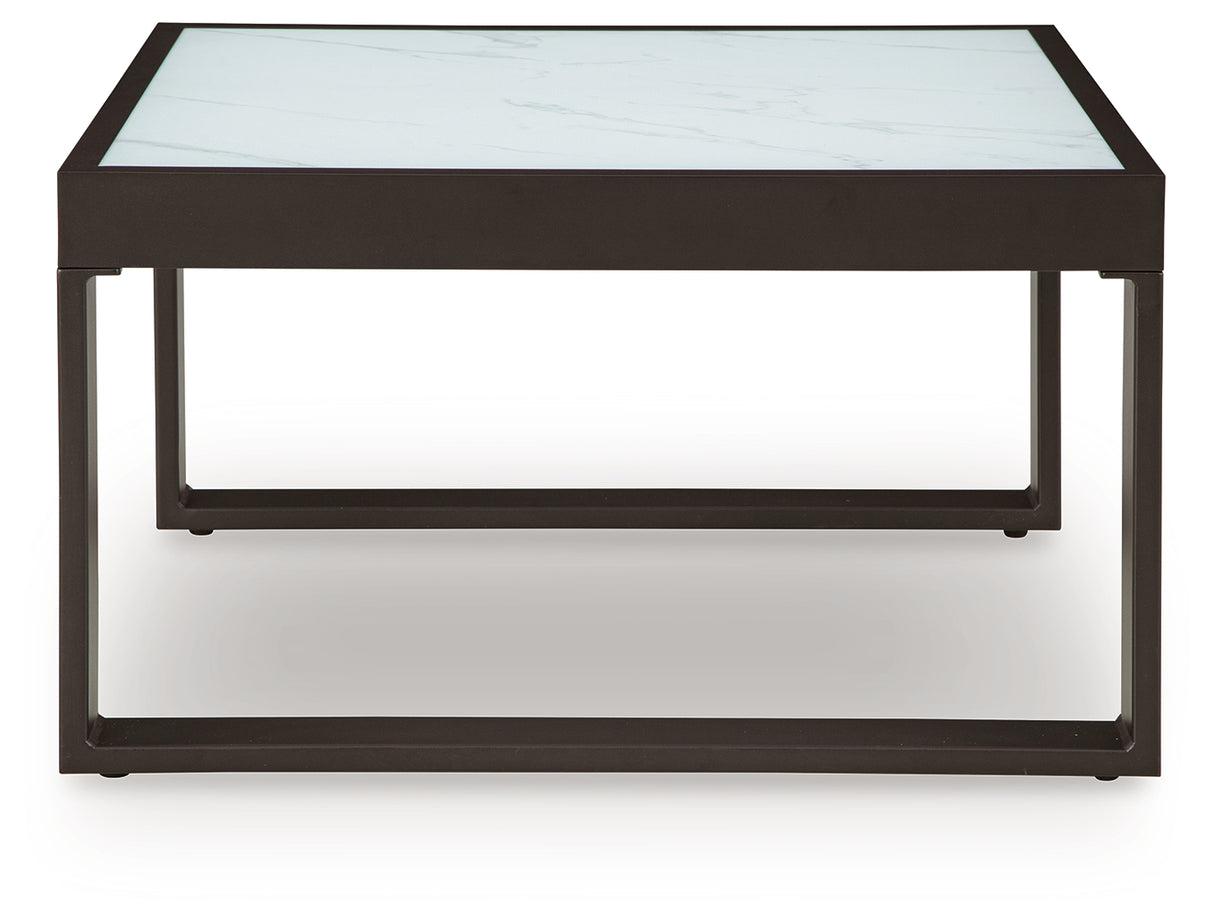 Beachloft Black/Gray Outdoor Coffee Table from Ashley - Luna Furniture