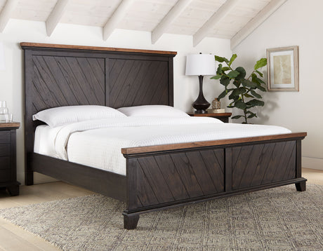 Bear Creek Brown 4-Piece King Set(King Bed/NS/Dresser/Mir) from Steve Silver - Luna Furniture