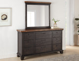 Bear Creek Brown 4-Piece Queen Set (Q Bed/NS/Dresser/Mir) from Steve Silver - Luna Furniture