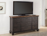 Bear Creek Brown 4-Piece Queen Set (Q Bed/NS/Dresser/Mir) from Steve Silver - Luna Furniture