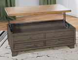 Bear Creek Lift-Top Cocktail Table, Brown from Steve Silver - Luna Furniture