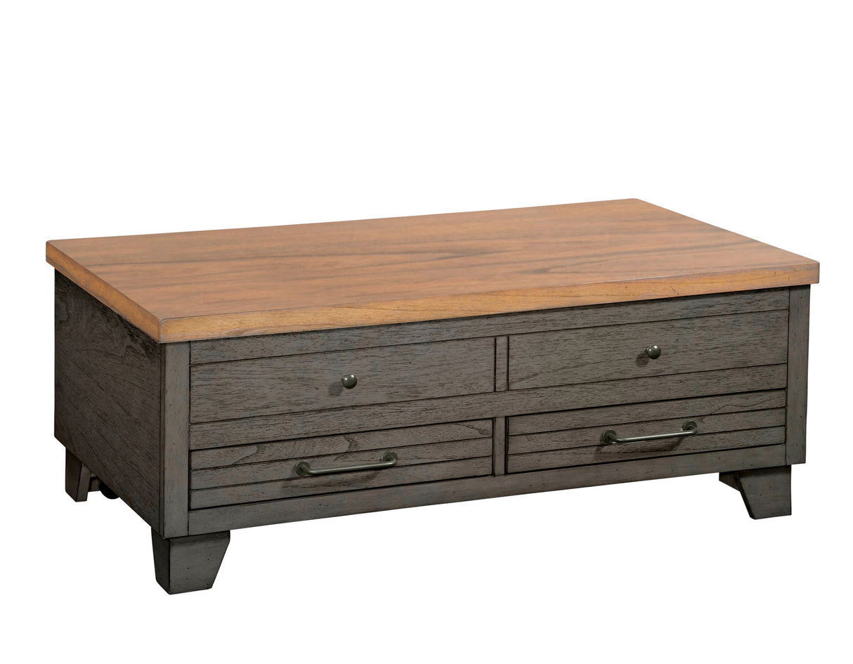 Bear Creek Lift-Top Cocktail Table, Brown from Steve Silver - Luna Furniture