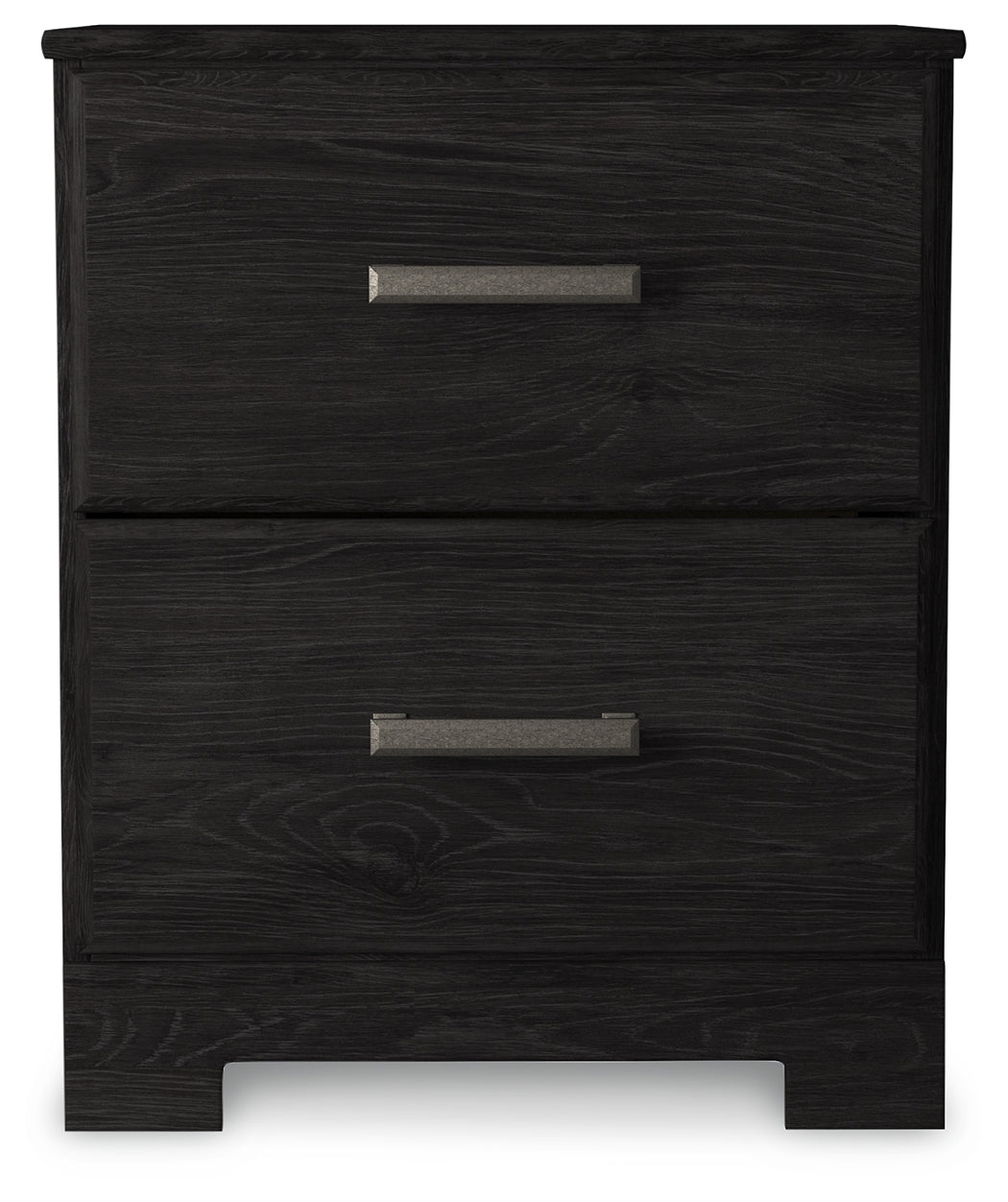 Belachime Twin Panel Bed with Nightstand in Charcoal from Ashley - Luna Furniture