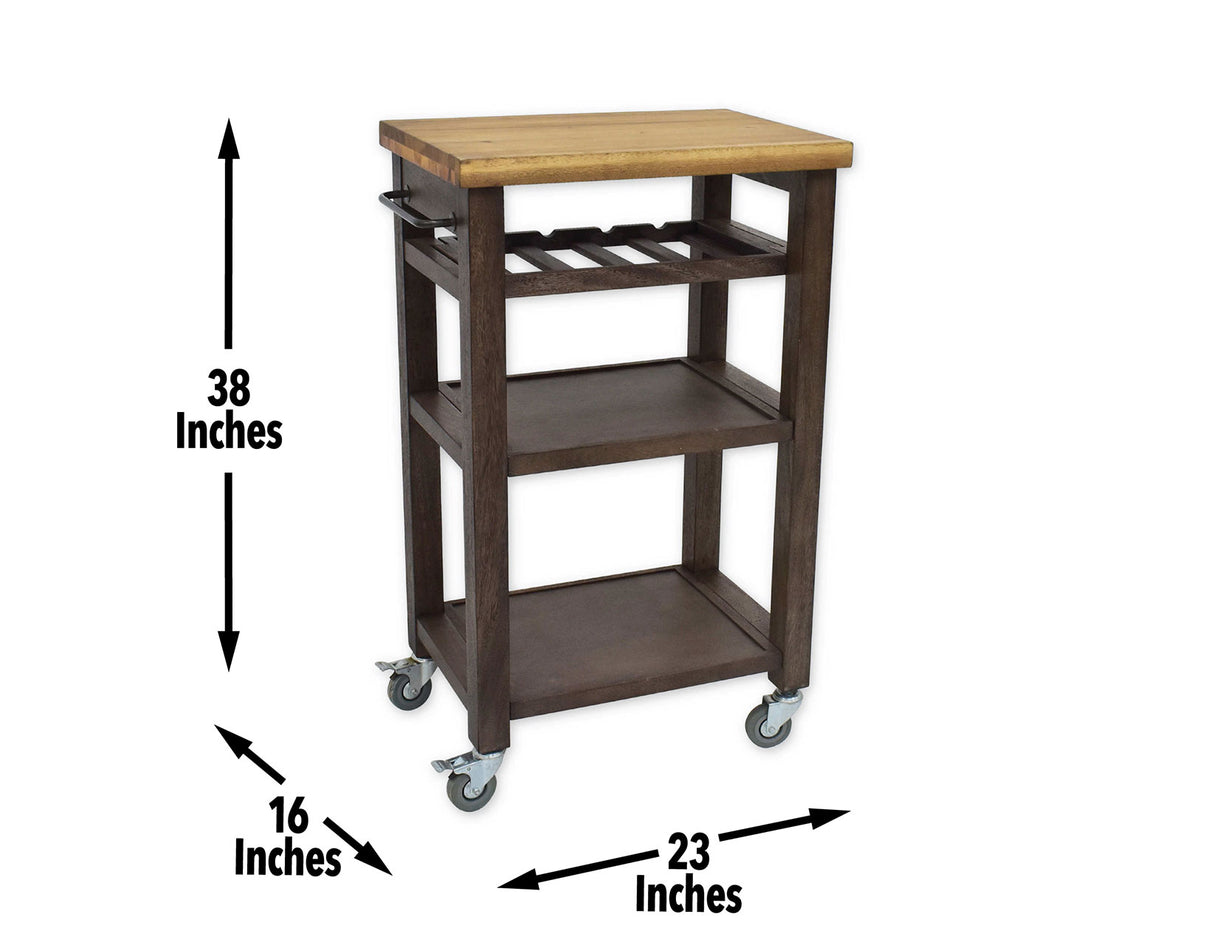 Belden Kitchen Cart, Grey from Steve Silver - Luna Furniture