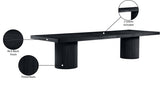 Belinda Dining Table in Black from Meridian - Luna Furniture