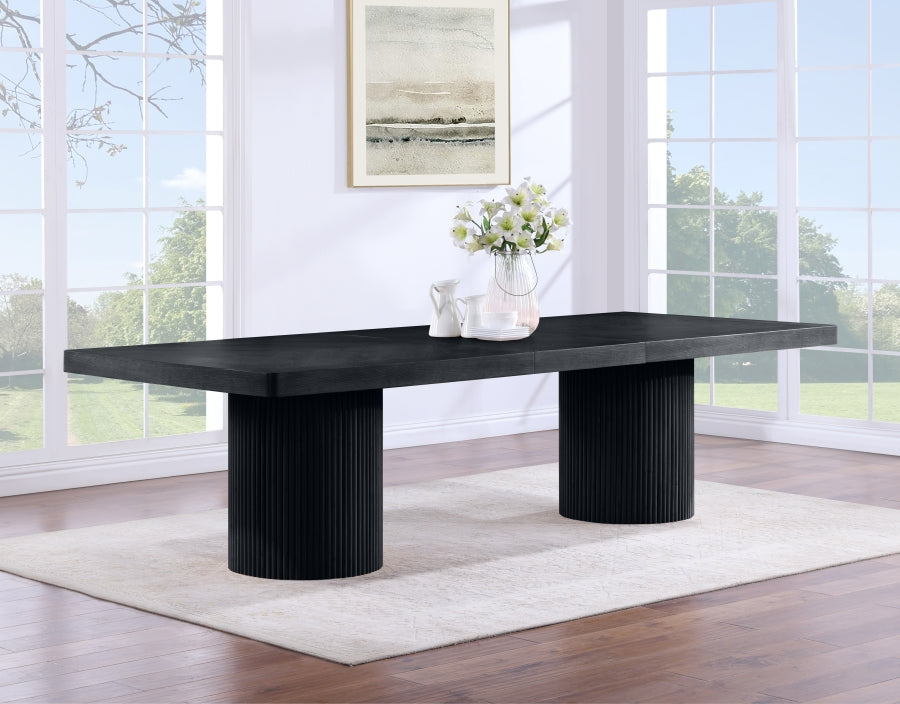 Belinda Dining Table in Black from Meridian - Luna Furniture