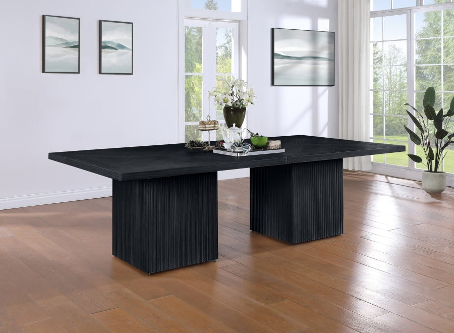 Belinda Modular Dining Table in Black from Meridian - Luna Furniture