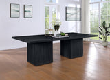 Belinda Modular Dining Table in Black from Meridian - Luna Furniture