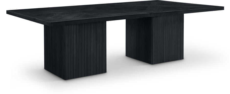 Belinda Modular Dining Table in Black from Meridian - Luna Furniture