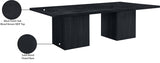 Belinda Modular Dining Table in Black from Meridian - Luna Furniture