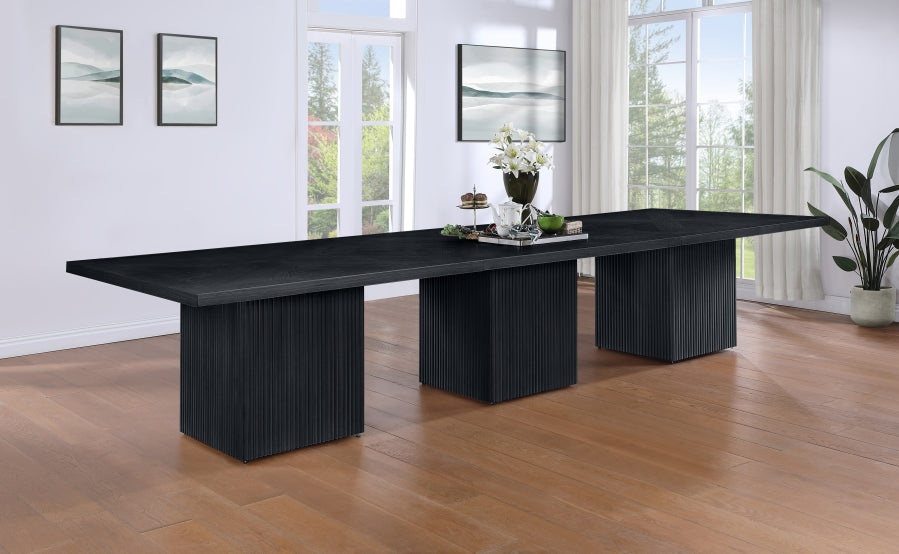 Belinda Modular Dining Table in Black from Meridian - Luna Furniture