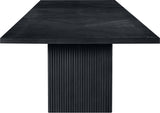 Belinda Modular Dining Table in Black from Meridian - Luna Furniture