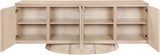 Bellona Sideboard / Buffet in Natural from Meridian - Luna Furniture