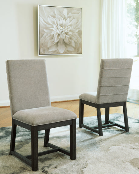 Bellvern Dark Gray Dining Chair, Set of 2 from Ashley - Luna Furniture