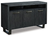 Bellvern Dark Gray Dining Server from Ashley - Luna Furniture