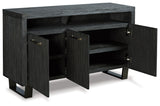 Bellvern Dark Gray Dining Server from Ashley - Luna Furniture