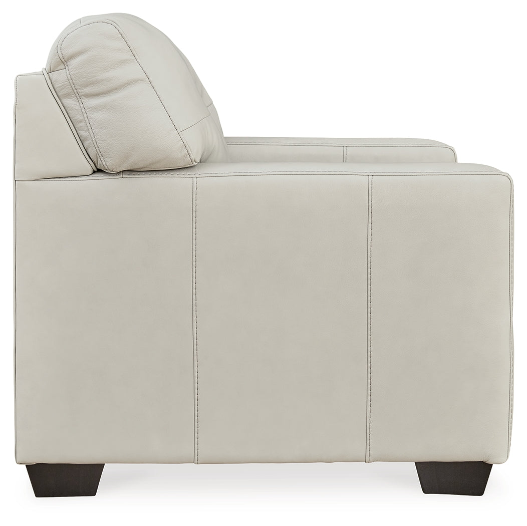 Belziani Chair and Ottoman in Coconut - PKG015450