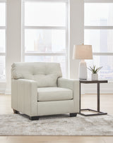 Belziani Chair and Ottoman in Coconut - PKG015450