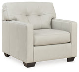 Belziani Chair and Ottoman in Coconut - PKG015450