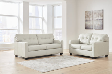 Belziani Sofa and Loveseat in Coconut - PKG015451