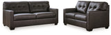 Belziani Sofa and Loveseat in Storm from Ashley - Luna Furniture