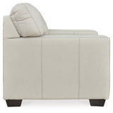 Belziani Sofa, Loveseat, Chair and Ottoman in Coconut - PKG015452